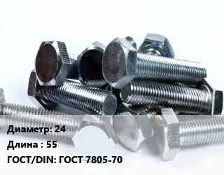 Болт 24х55 ГОСТ 7805-70